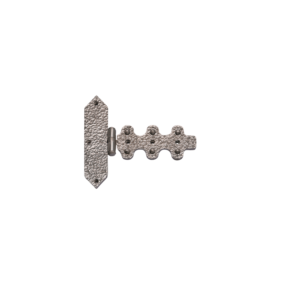 GardenForge serisi G011-1 Bahçe Kapı Menteşesi Antik Gümüş