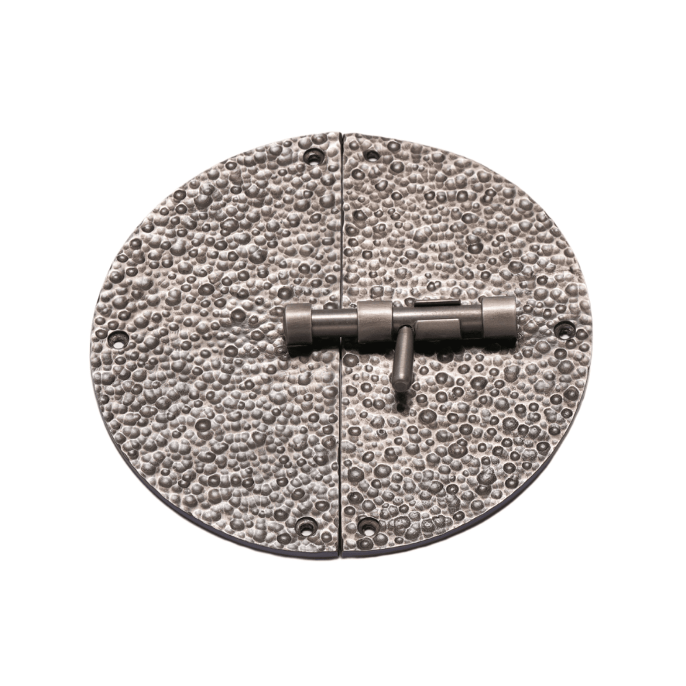 GardenForge serisi G013 Bahçe Kapı Sürgüsü Antik Gümüş